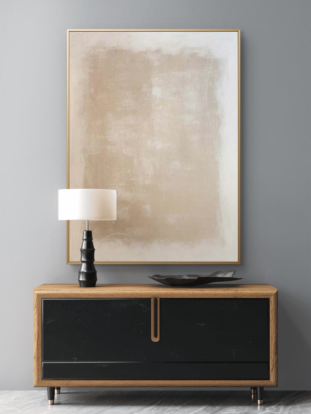 Wabi-Sabi Abstract Canvas Painting #AB034