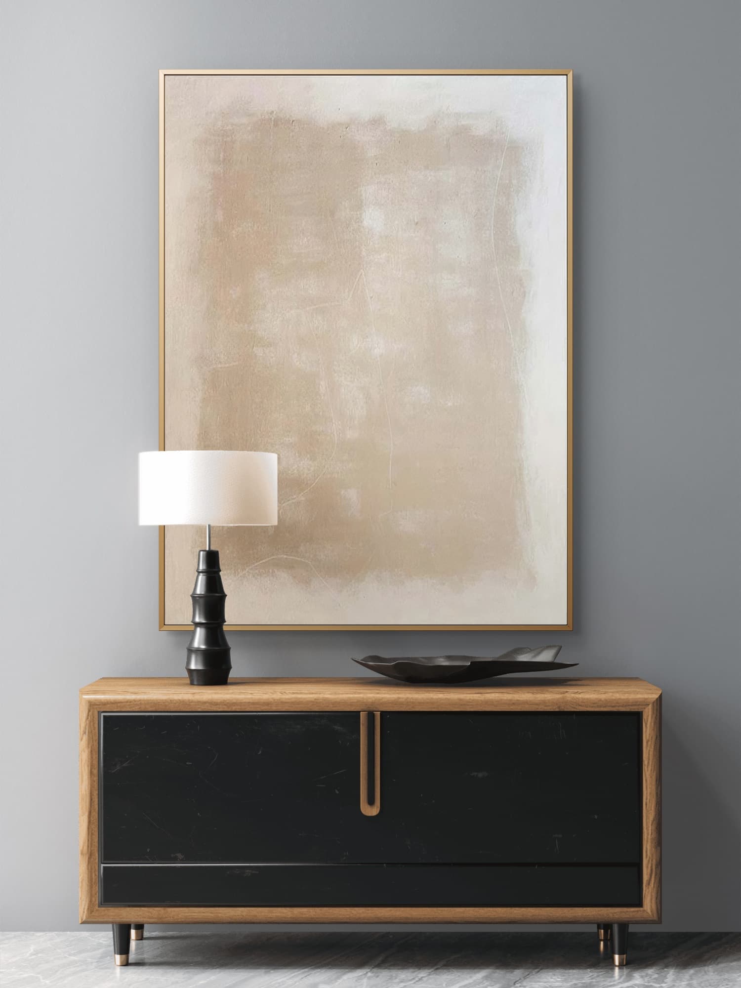 Wabi-Sabi Abstract Canvas Painting #AB034
