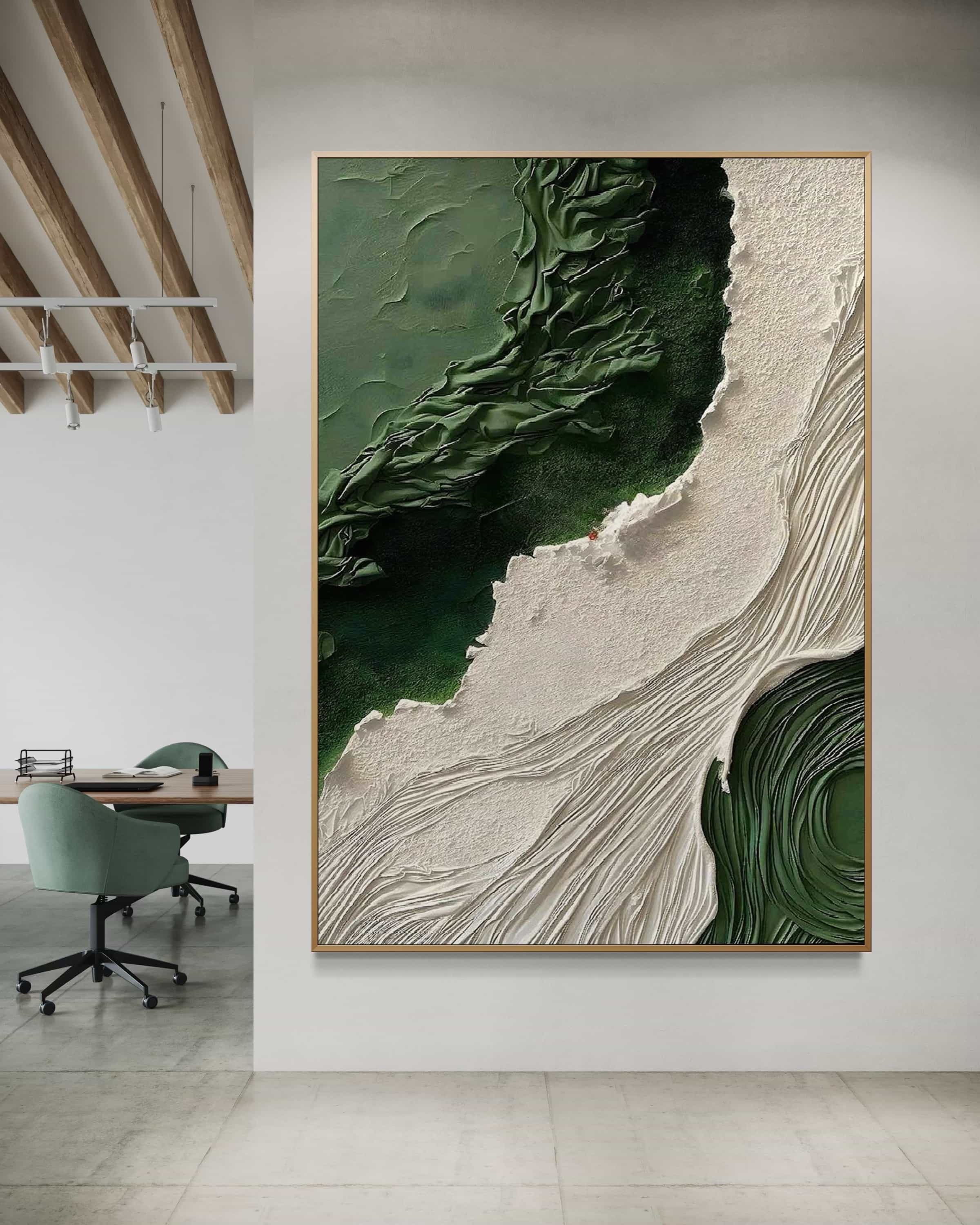 Modern Textured Nature Canvas Wall Art #TX022
