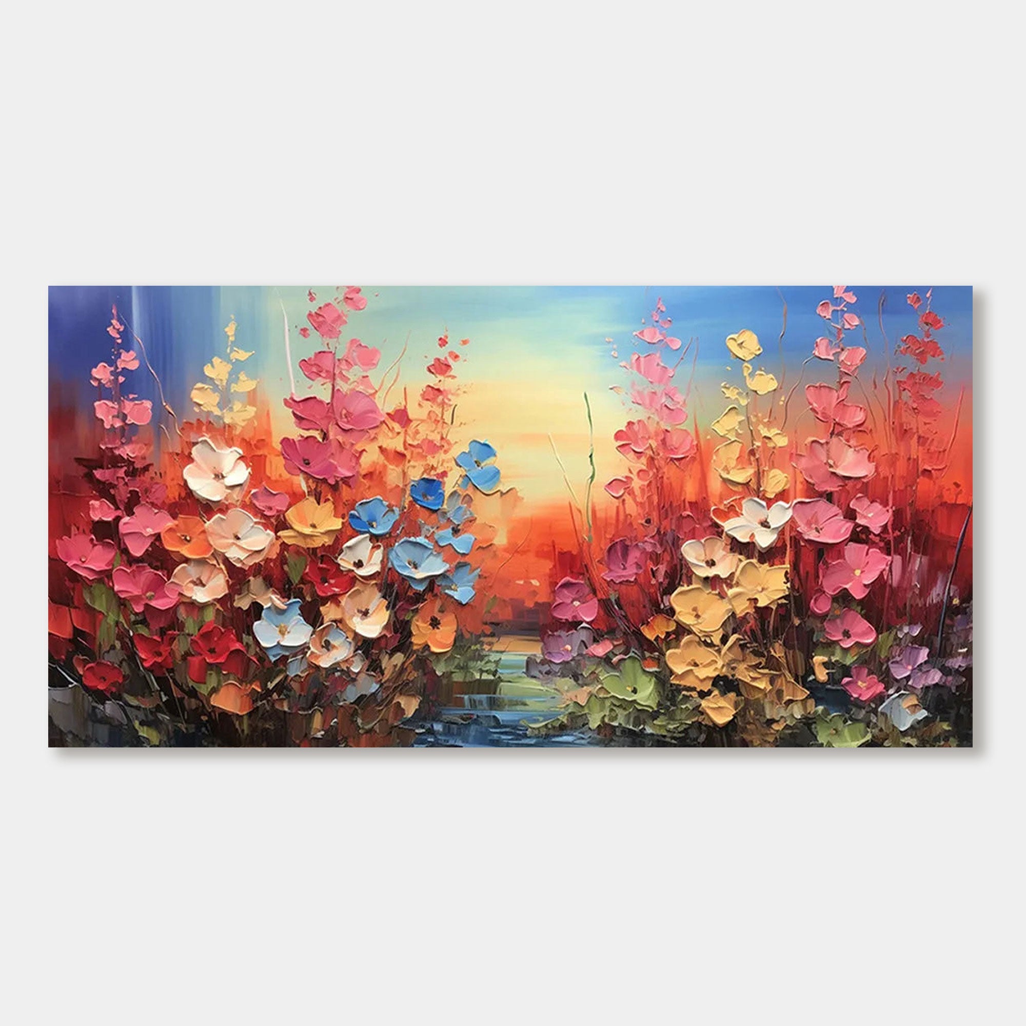 Abstract Colorful Floral Painting | Color Bloom