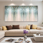 Eco-friendly paints and premium canvas for Starveil abstract artwork.