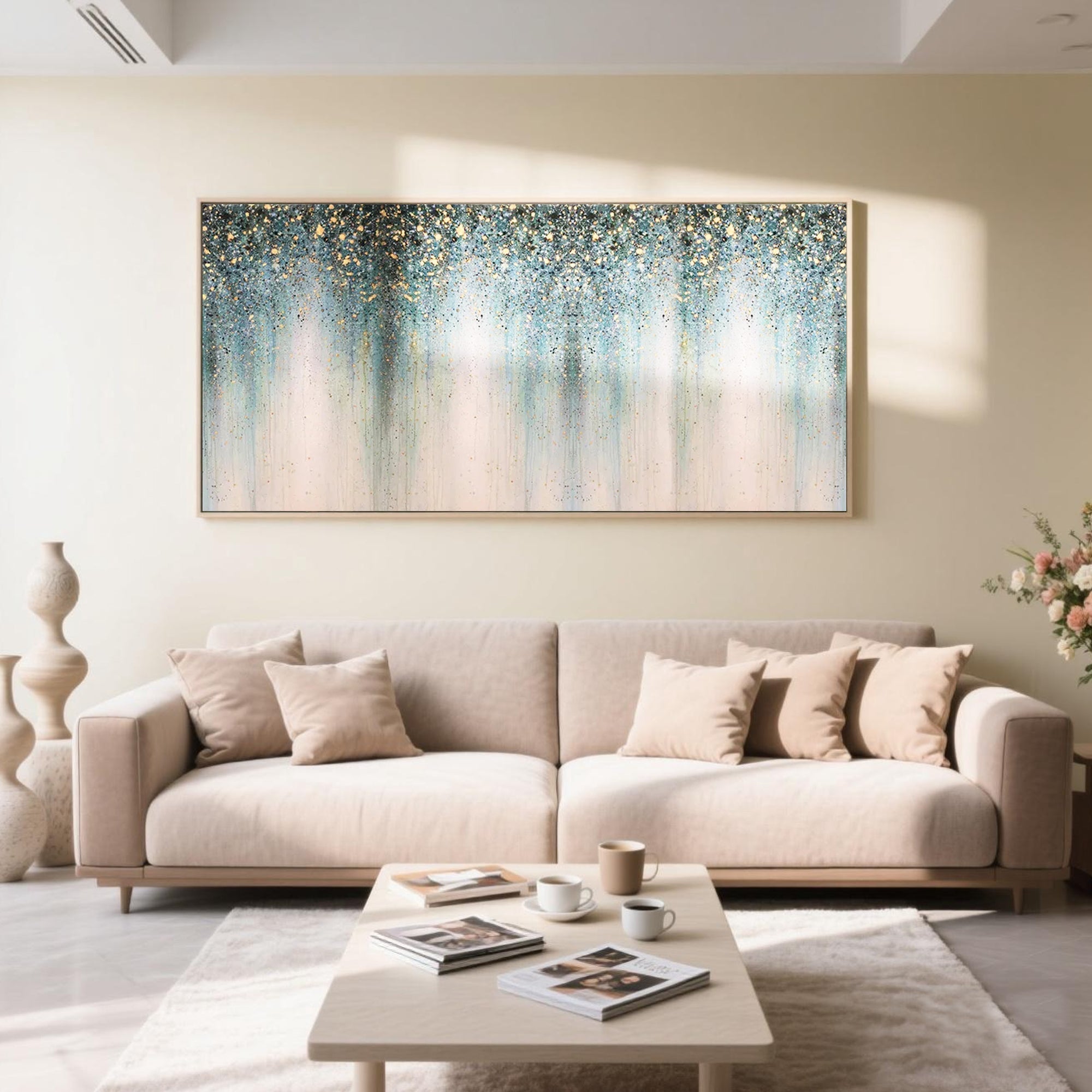 Secure international shipping for Starveil hand-painted canvas artwork.