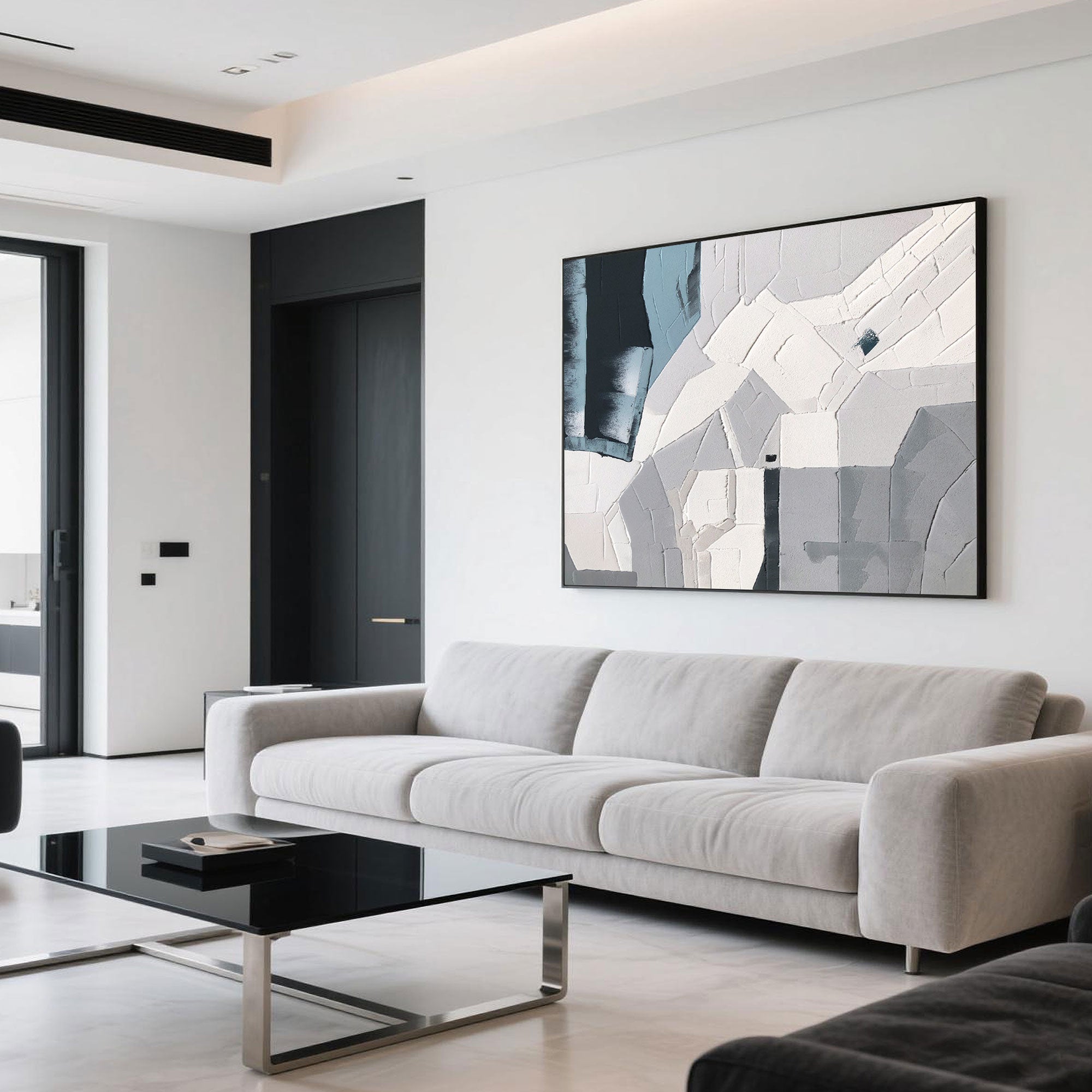 Abstract Geometric Wall Art | Silent Grid