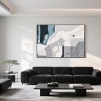 Abstract Geometric Wall Art | Silent Grid
