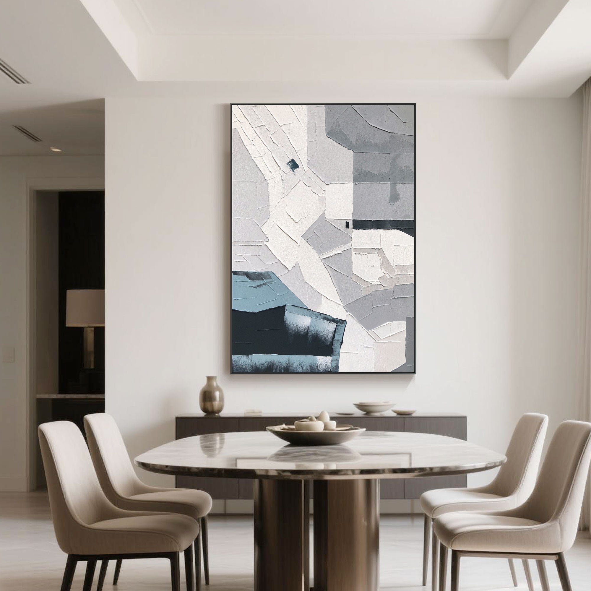 Abstract Geometric Wall Art | Silent Grid