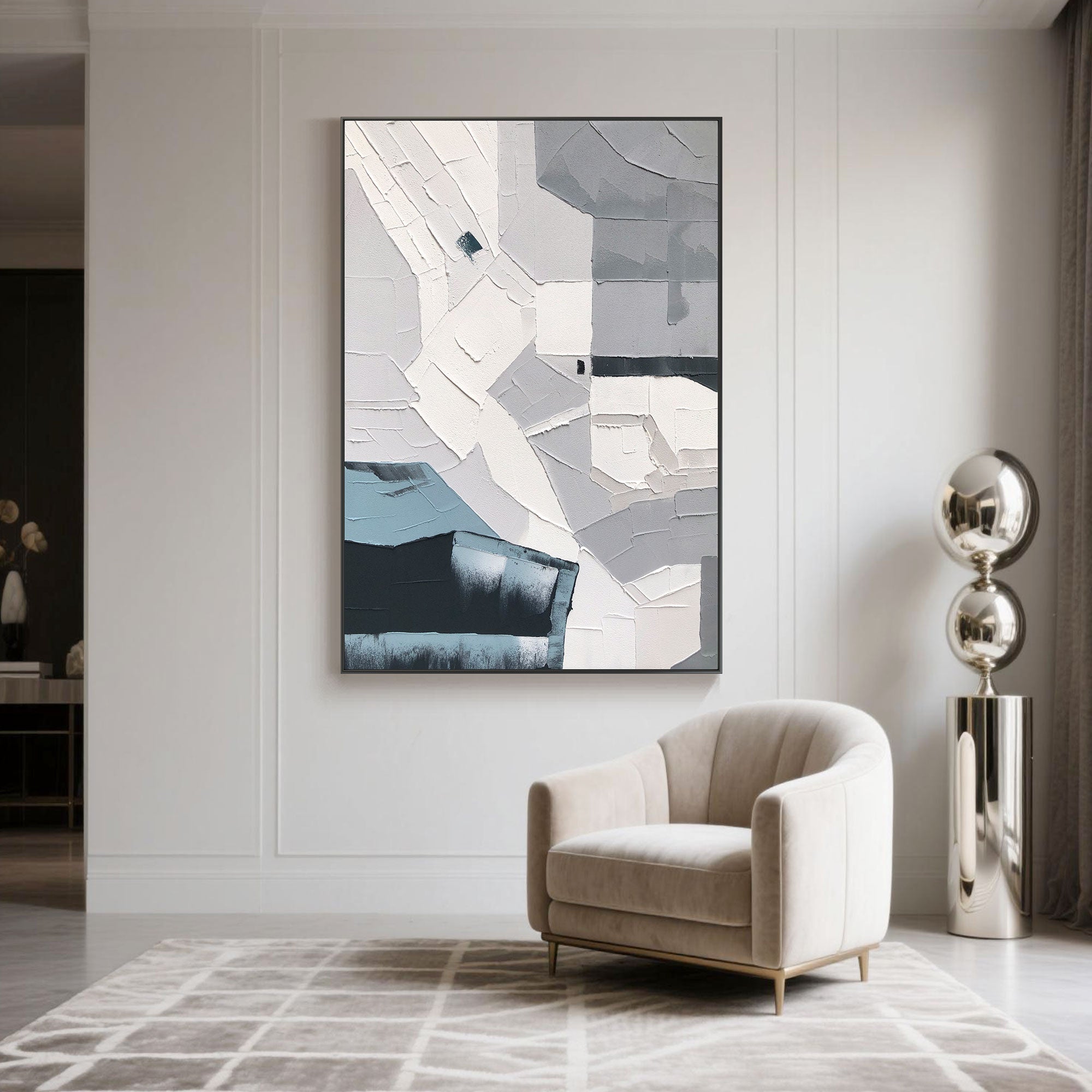 Abstract Geometric Wall Art | Silent Grid