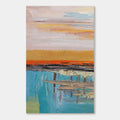 Abstract Golden Landscape Canvas Art | Evening Echo