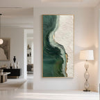 Abstract Landscape Canvas Art | Verdant Silence