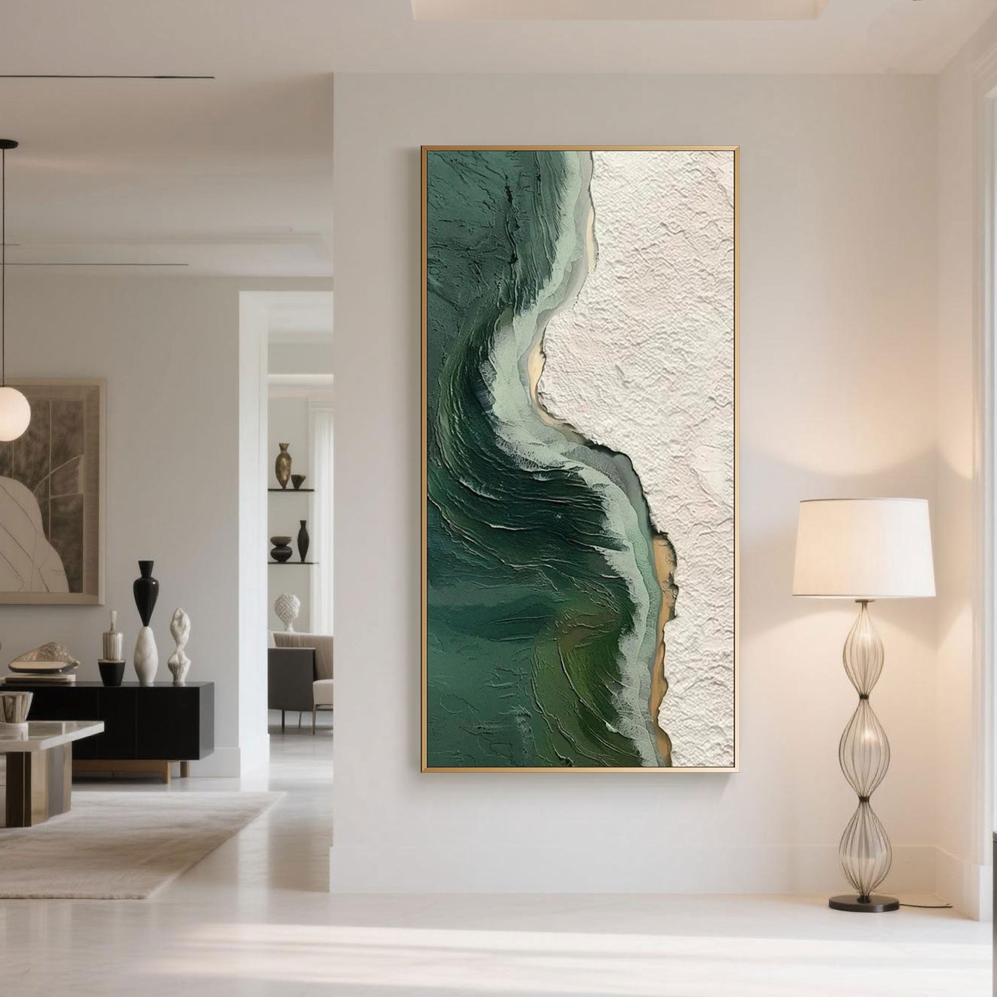 Abstract Landscape Canvas Art | Verdant Silence