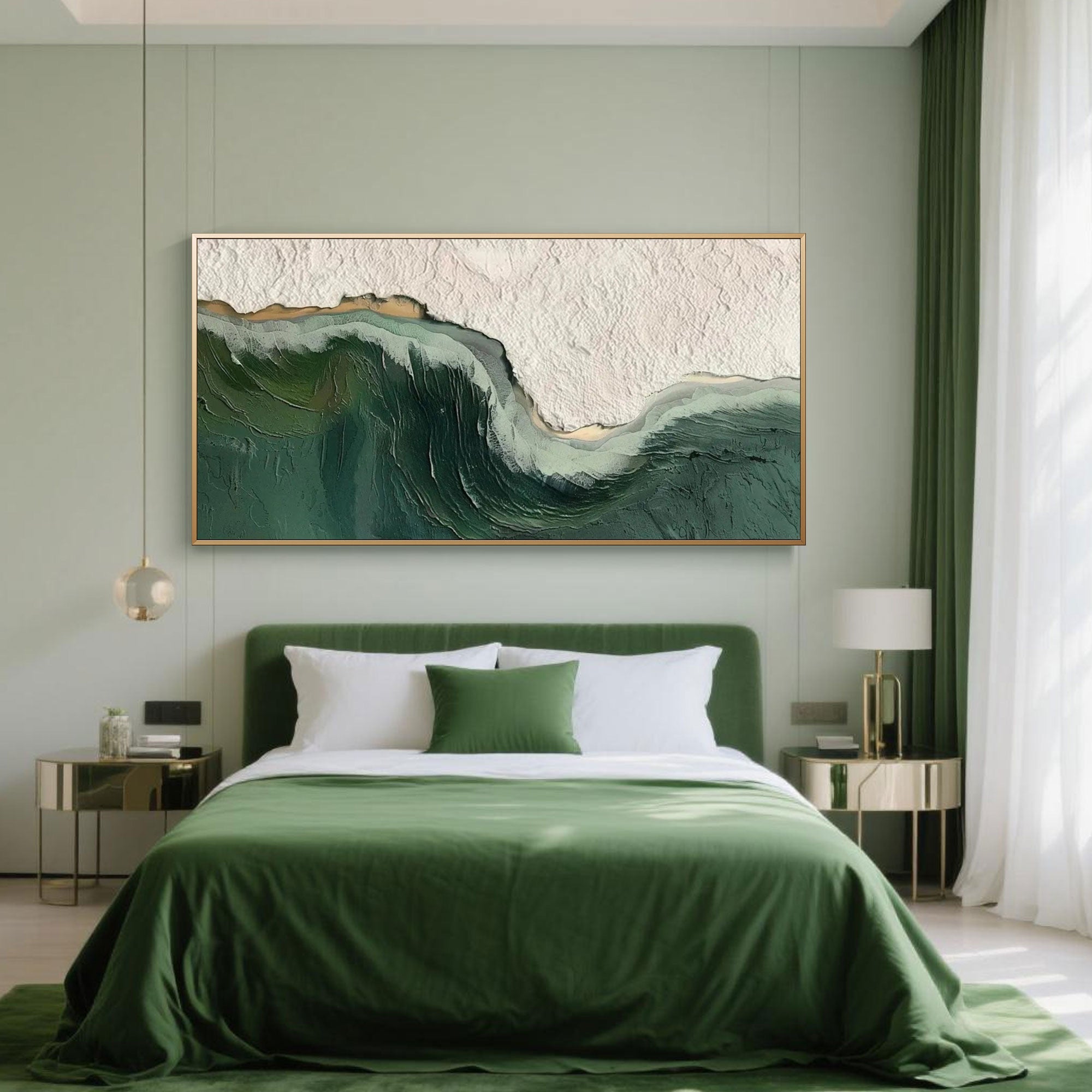 Abstract Landscape Canvas Art | Verdant Silence