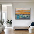 Worldwide shipping: canvas art in cardboard tubes, foam-protected paintings, & wooden crates.
