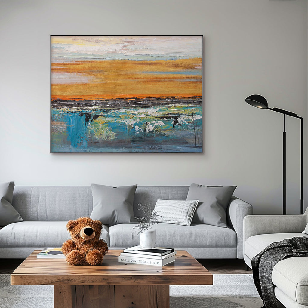 Framed canvas art options: rolled, stretched, gold, silver, wood, black, and white frames.