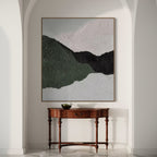Modern square landscape art framed for contemporary wall space
