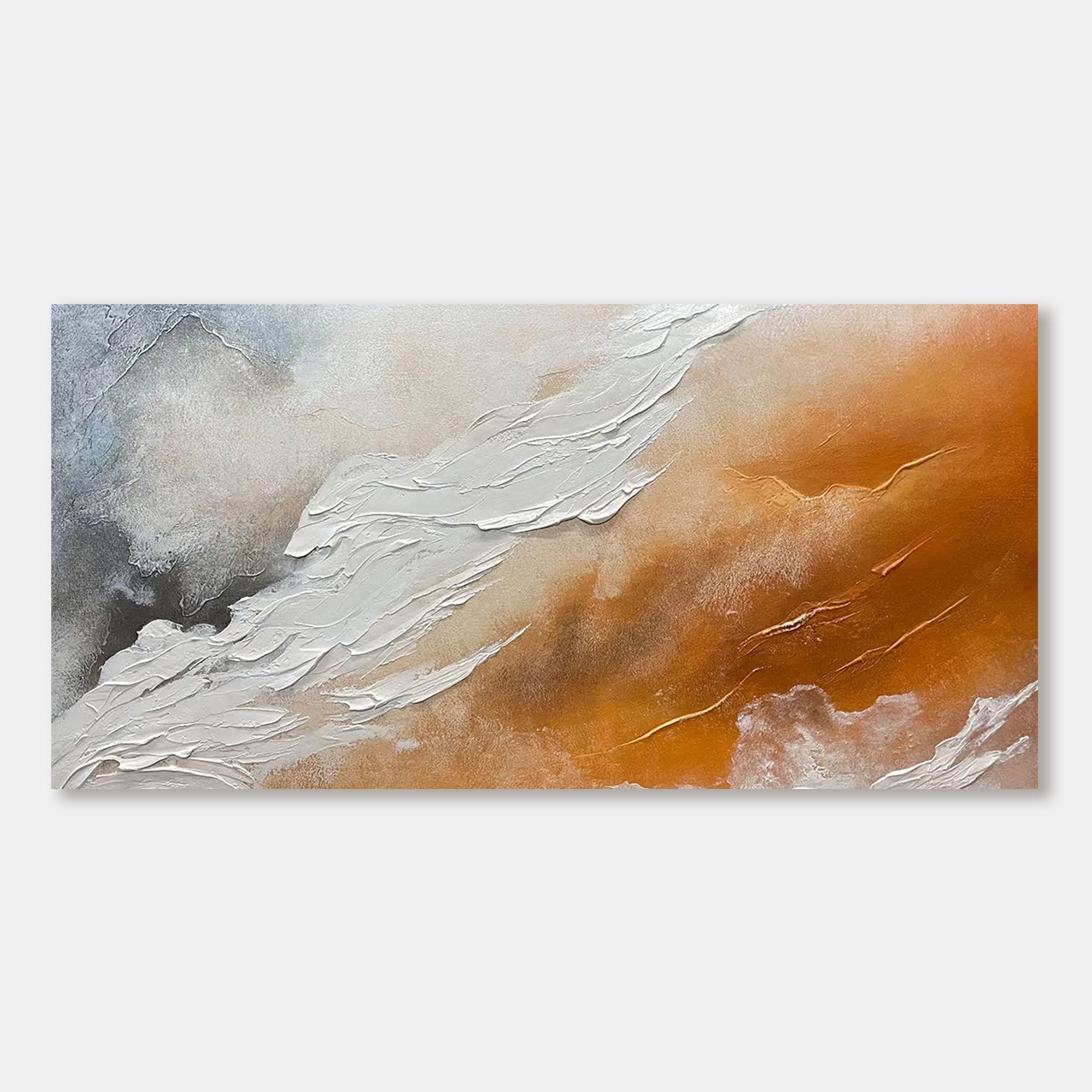 Abstract Ocean Wave Painting | Warm Tides