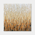 Abstract textured wall art, Nebula Veil, with beige, brown, and white brushstrokes on canvas.