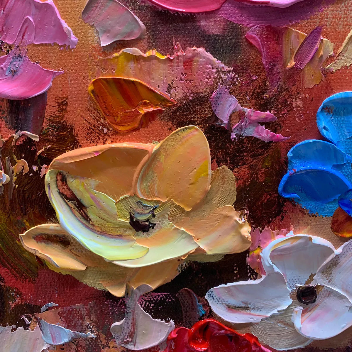 Abstract Colorful Floral Painting | Color Bloom