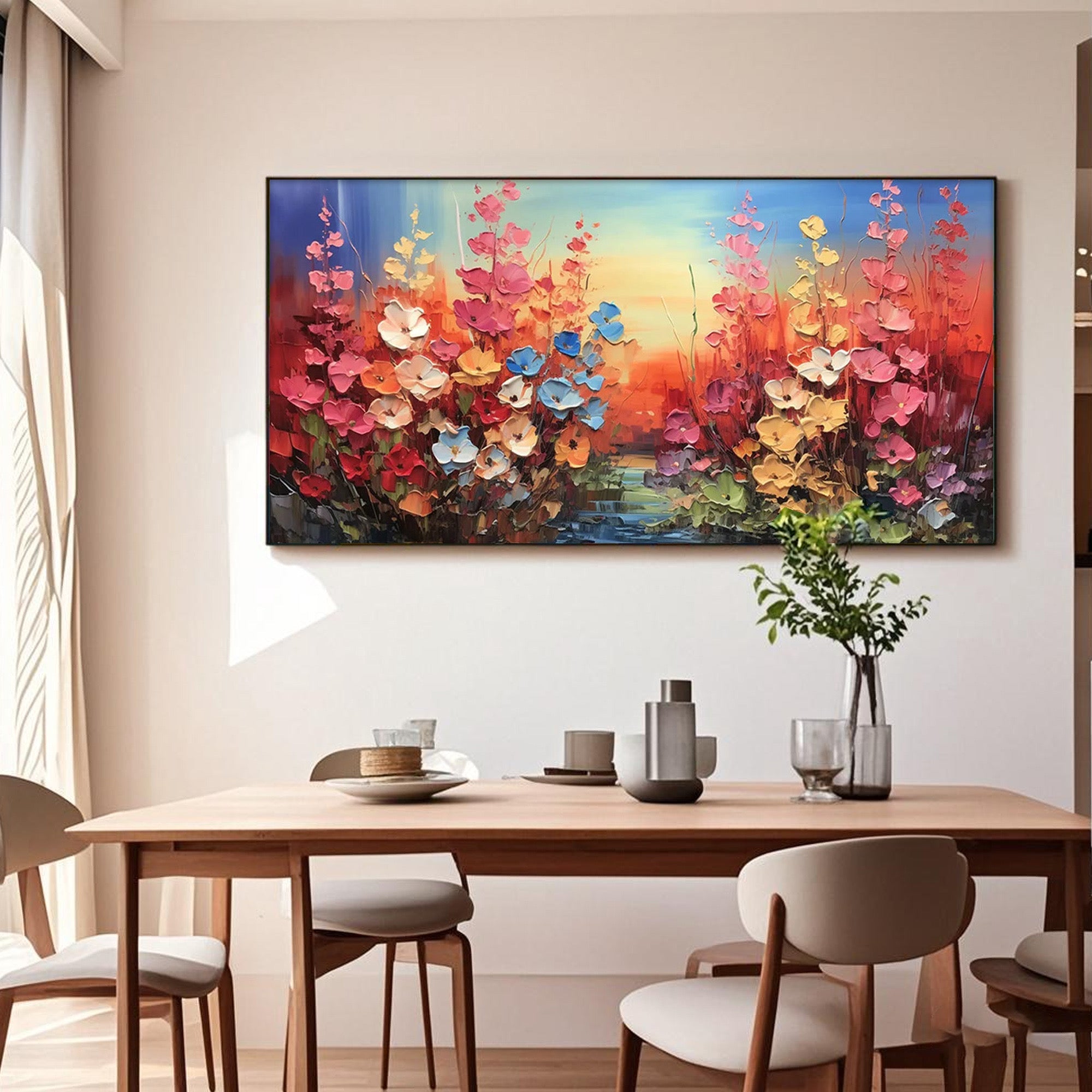 Abstract Colorful Floral Painting | Color Bloom