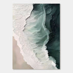 Abstract 3D Ocean Wave Wall Art - Eternal Wave