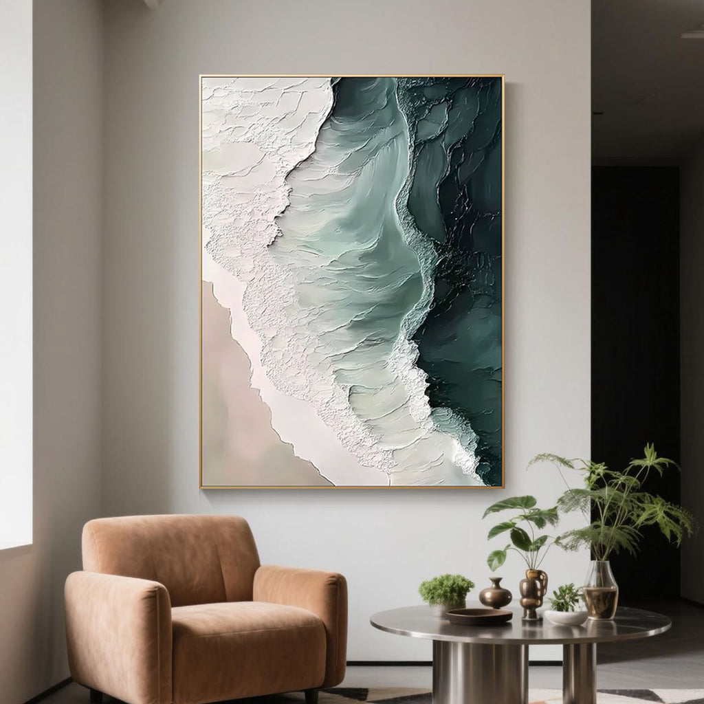 Abstract 3D Ocean Wave Wall Art - Eternal Wave