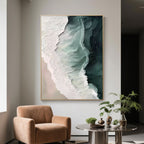 Abstract 3D Ocean Wave Wall Art - Eternal Wave