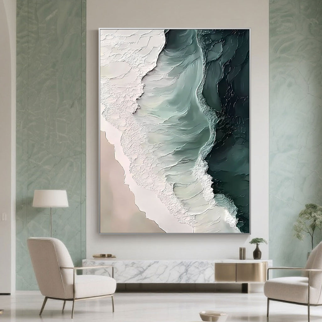 Abstract 3D Ocean Wave Wall Art - Eternal Wave