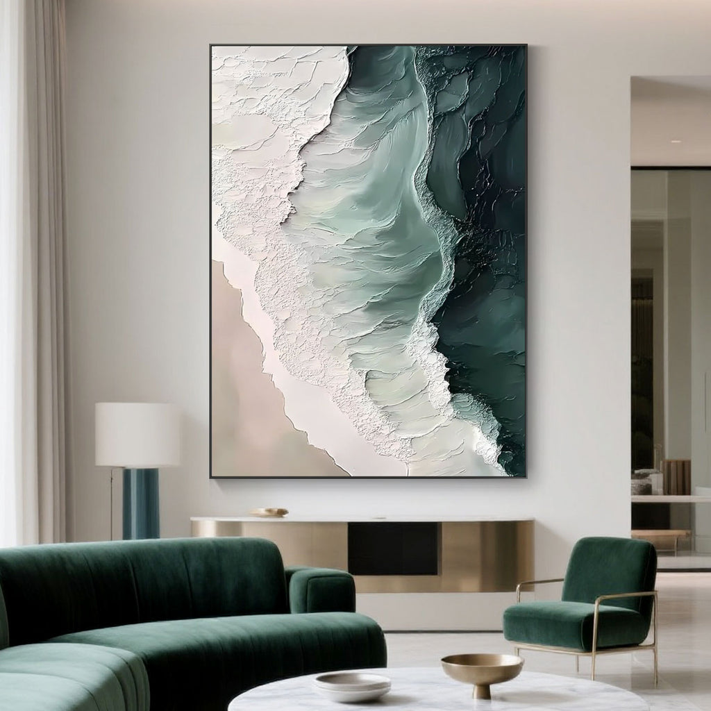 Abstract 3D Ocean Wave Wall Art - Eternal Wave
