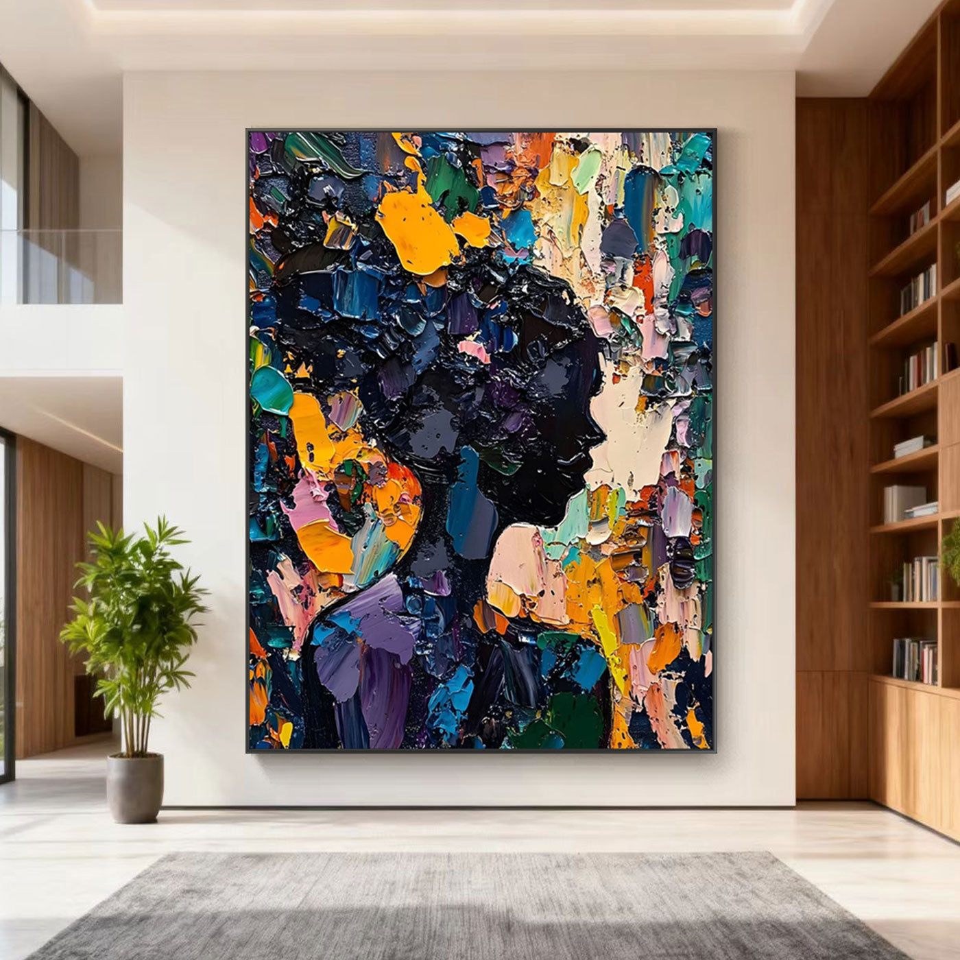 Abstract Colorful Portrait Wall Art - Bloom Within