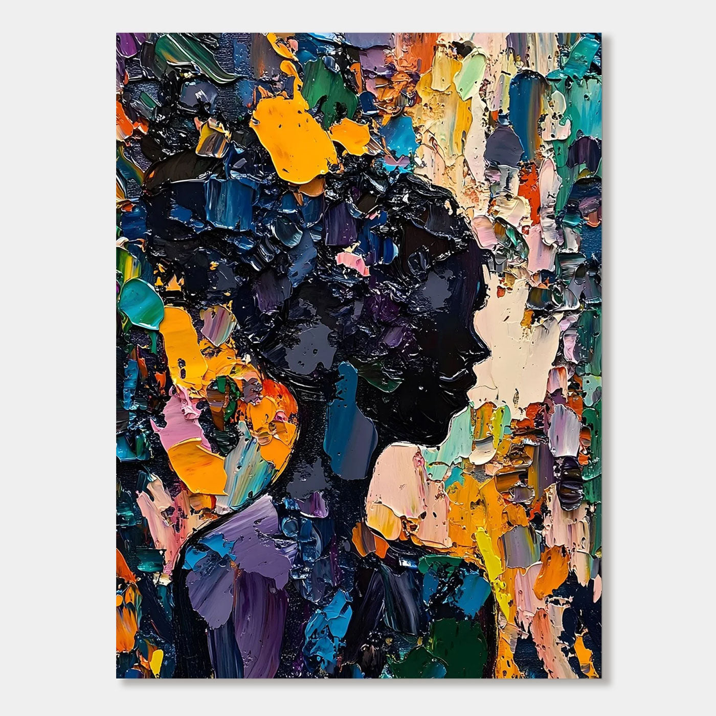 Abstract Colorful Portrait Wall Art - Bloom Within