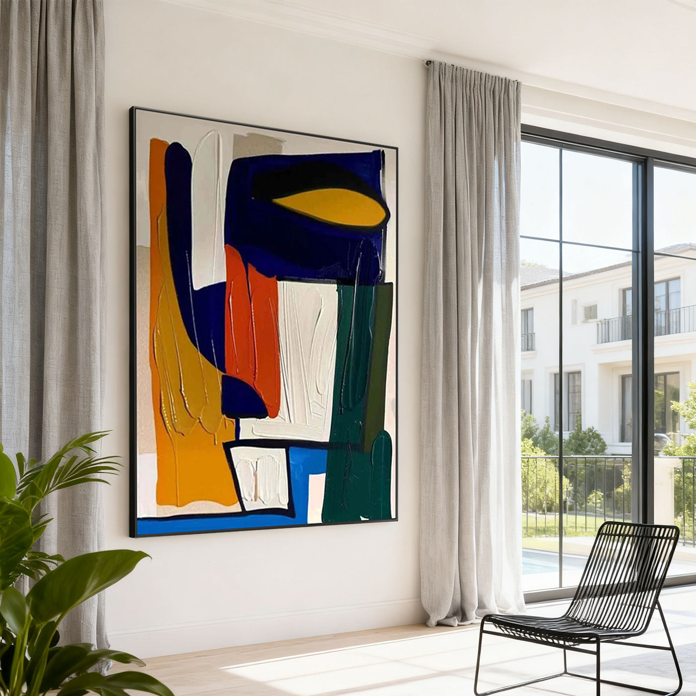Abstract Colorful Portrait Wall Art - Urban Rhythm