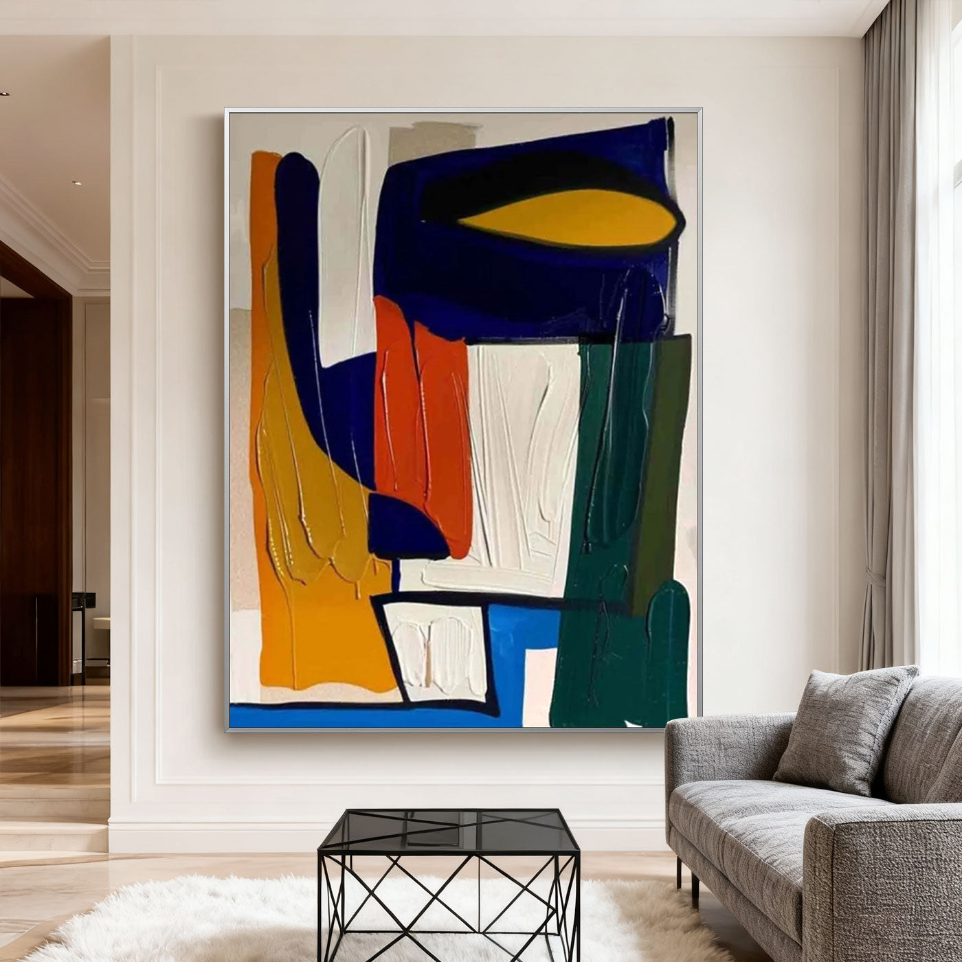 Abstract Colorful Portrait Wall Art - Urban Rhythm