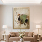 Abstract Expressionism Green Wall Art - Impulse