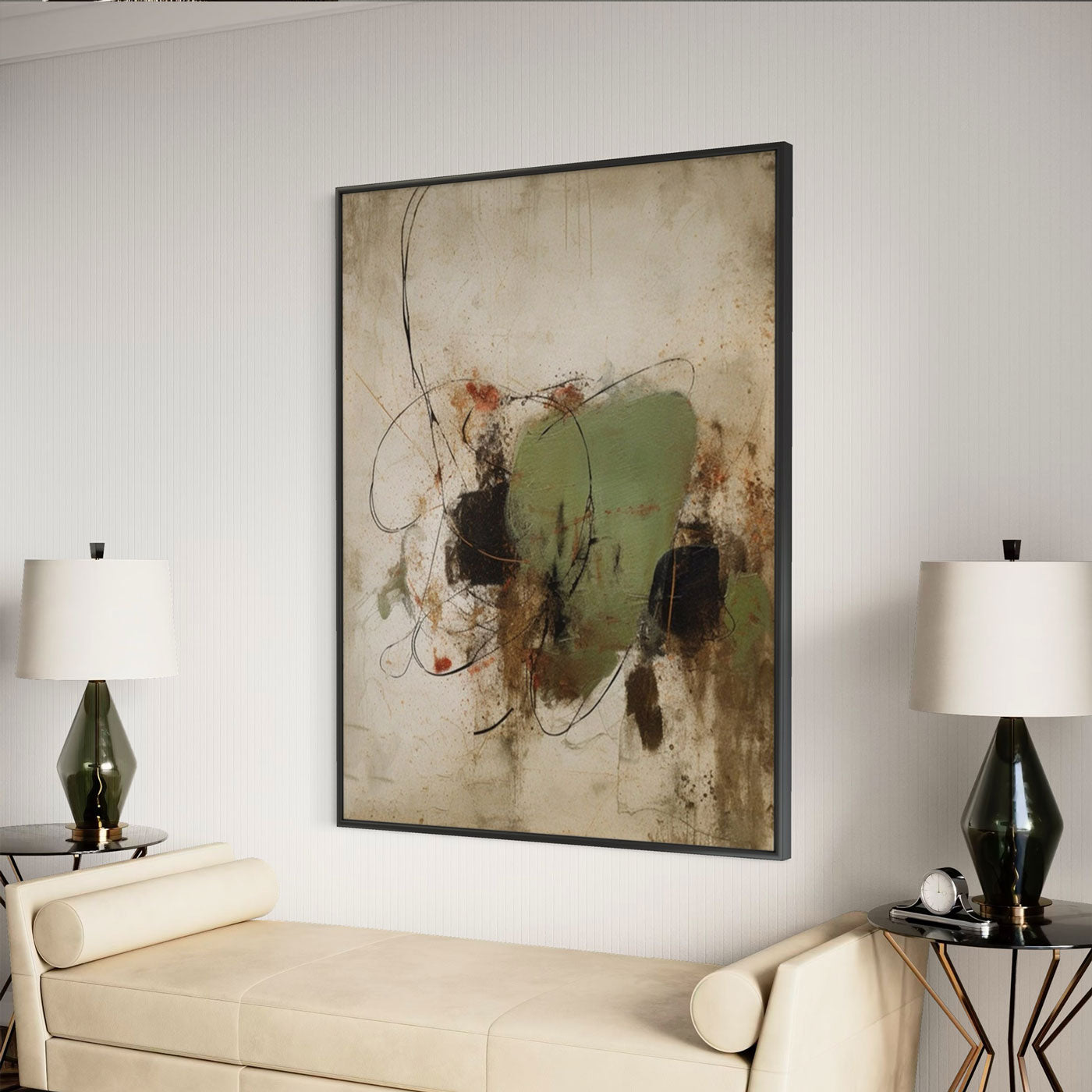 Peinture abstraite géométrique moderne #AB041