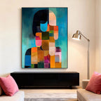 Abstract Geometric Portrait Wall Art - Silent Form