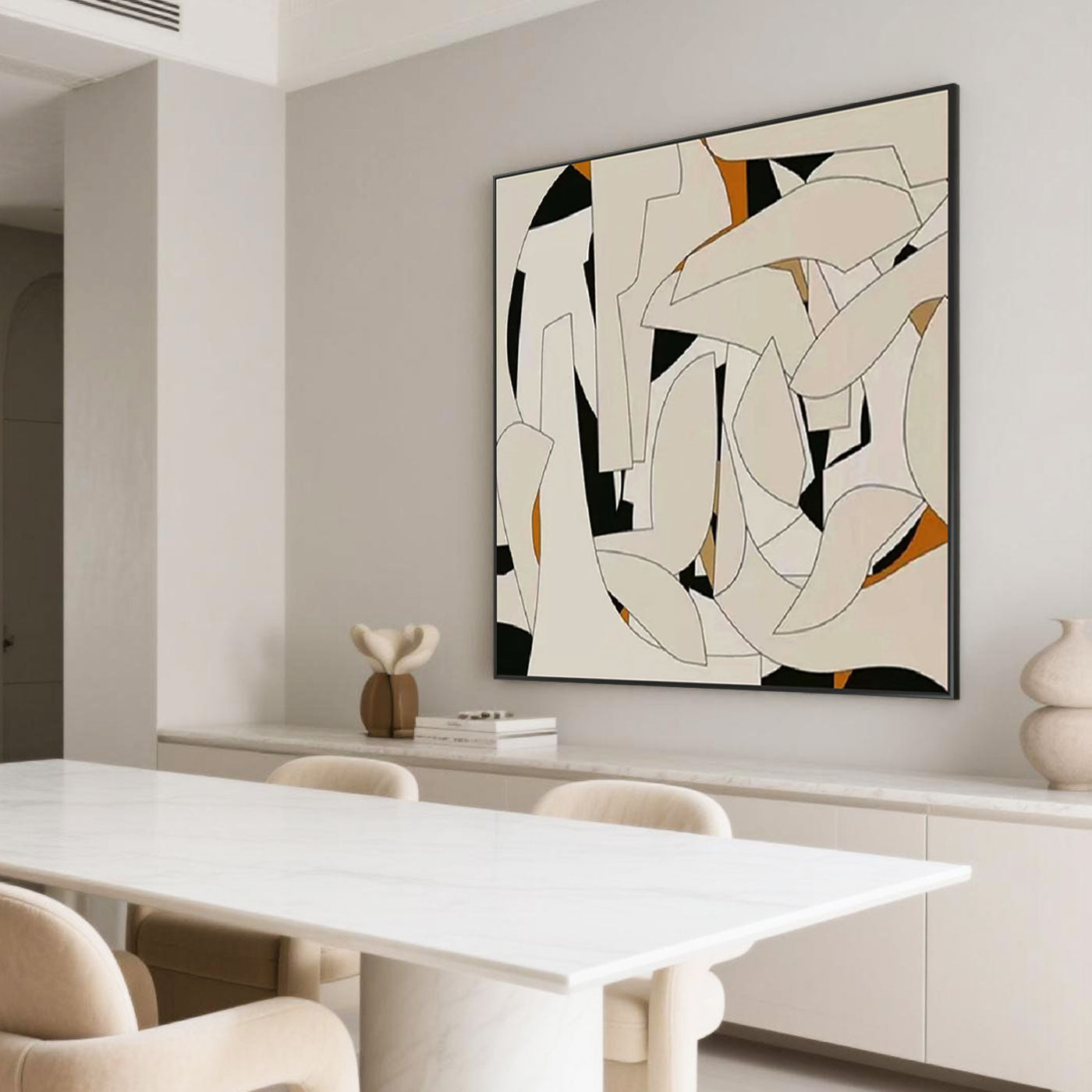 Abstract Geometric Wall Art - Ethereal Fragments
