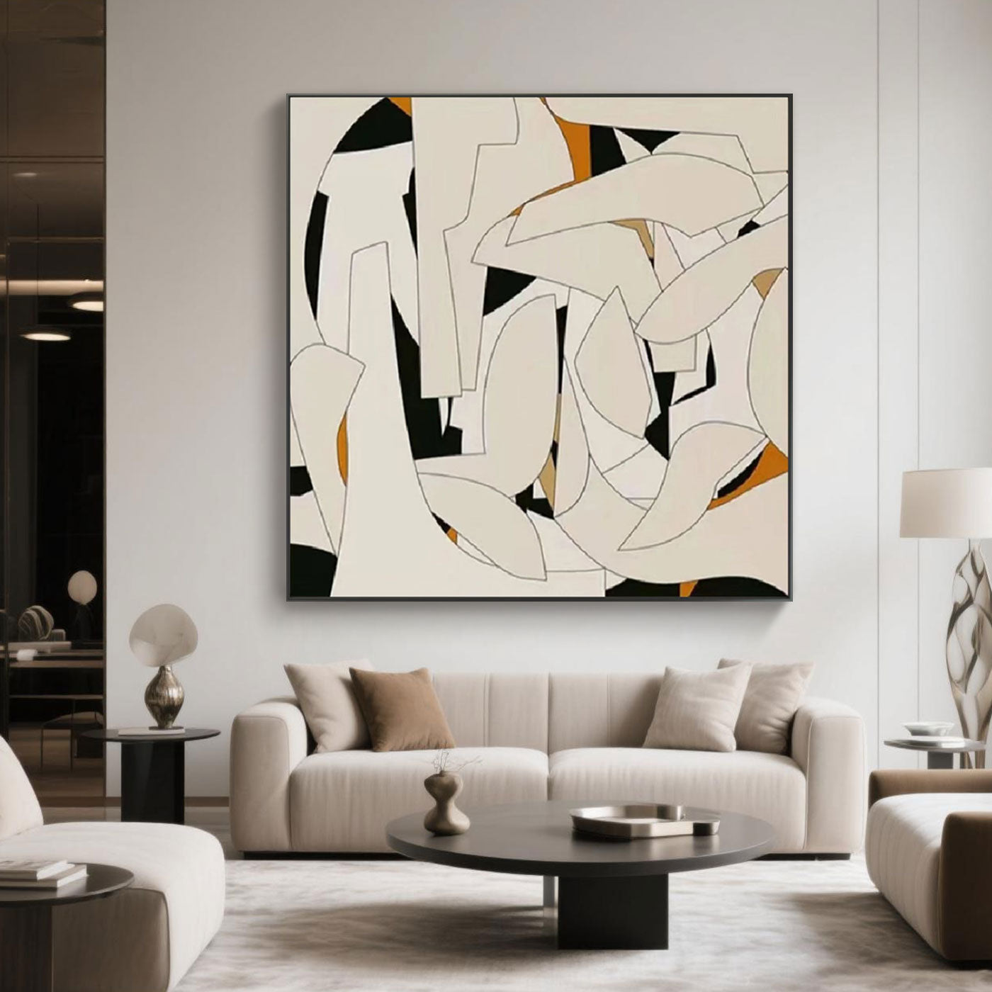 Abstract Geometric Wall Art - Ethereal Fragments