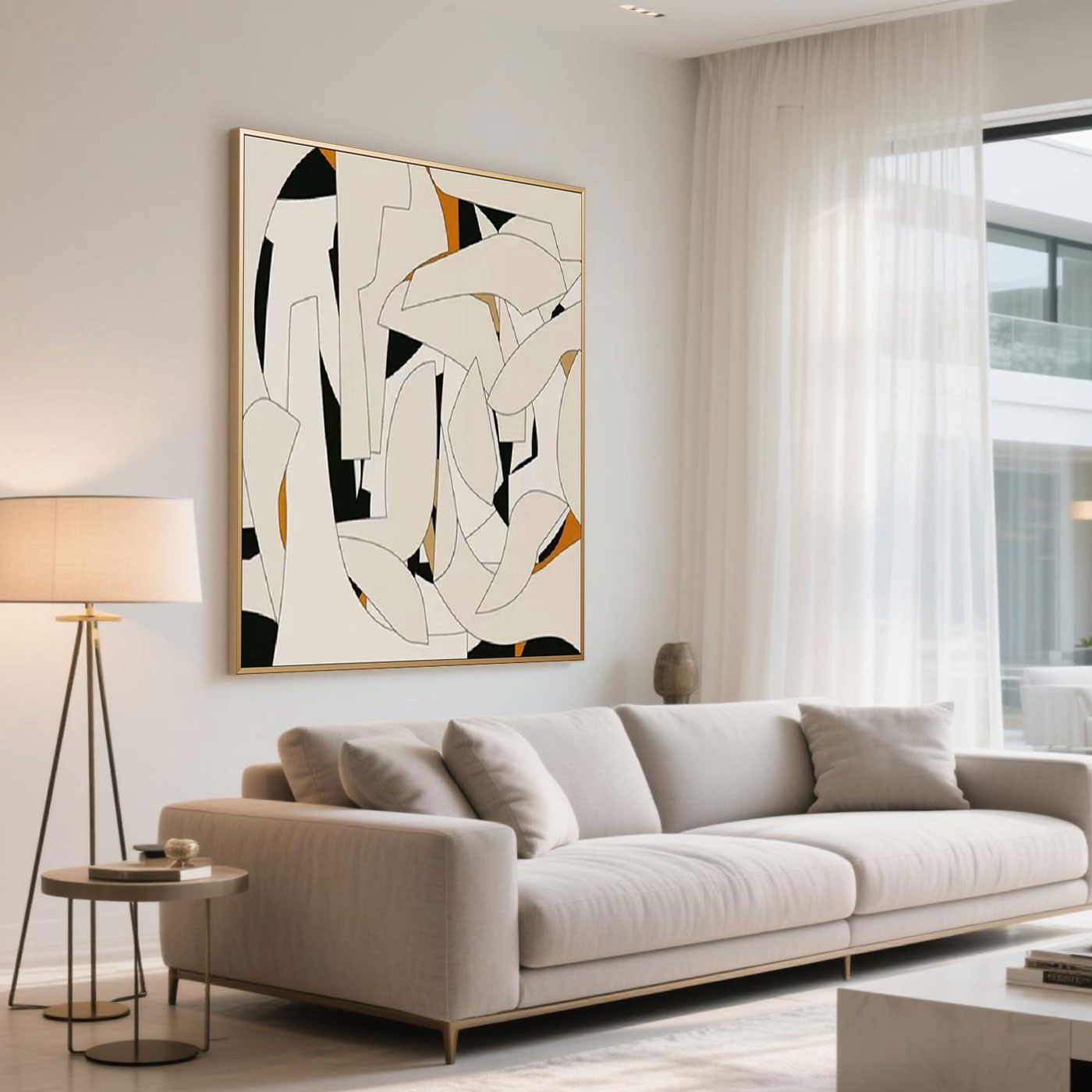 Abstract Geometric Wall Art - Ethereal Fragments