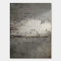 Abstract minimalist vintage canvas art 'Drift of Light' – textured gray tones with subtle light accents, Lumi Gallery.