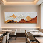 Nature-inspired textured wall decor with layered brown and white hues.