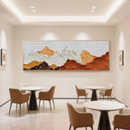 Contemporary abstract landscape art with a minimalist aesthetic.