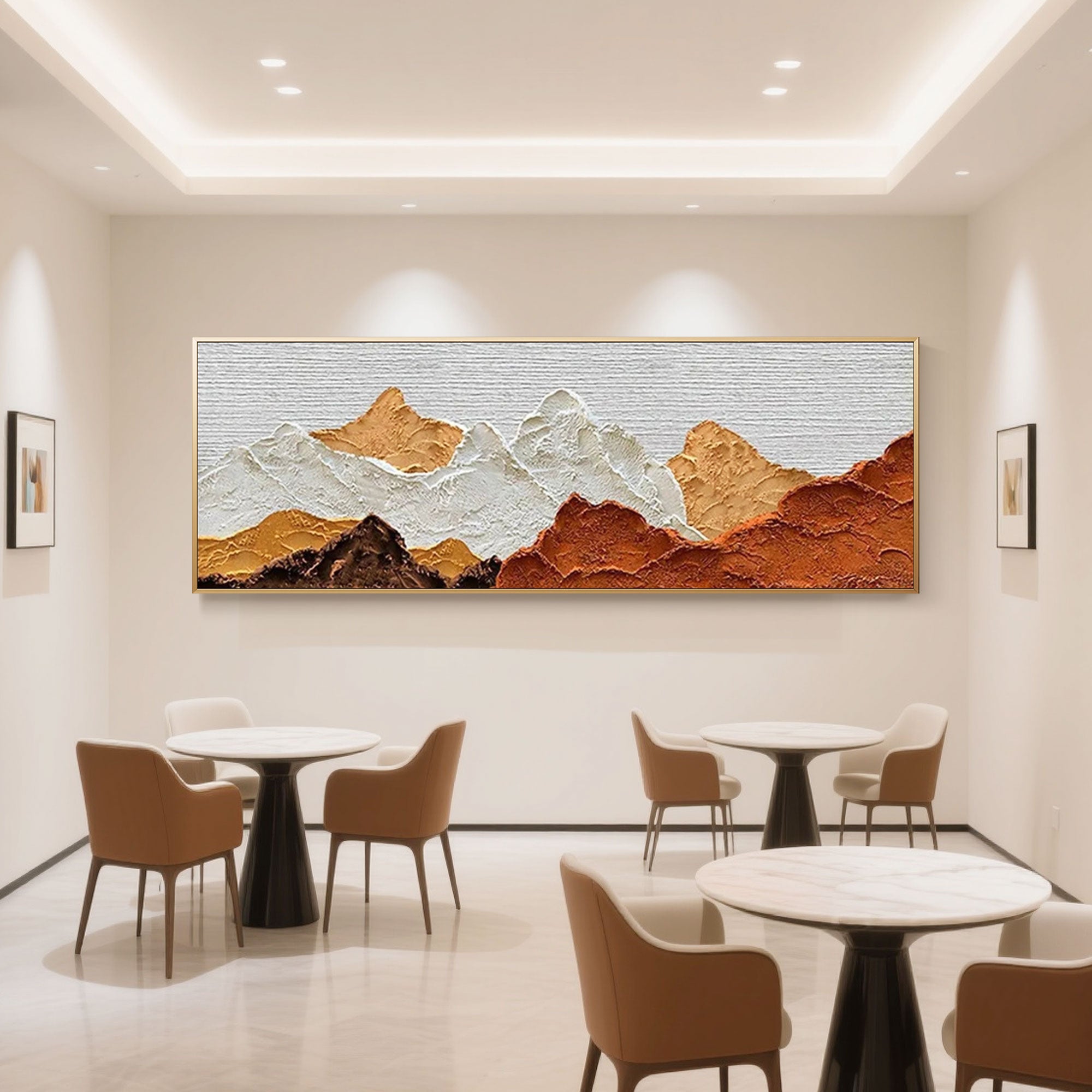 Contemporary abstract landscape art with a minimalist aesthetic.