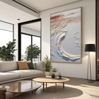 Abstract Ocean Wave Wall Art - Sunset Wave