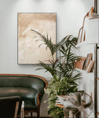 Beige and Brown Abstract Minimalist Canvas #WS005