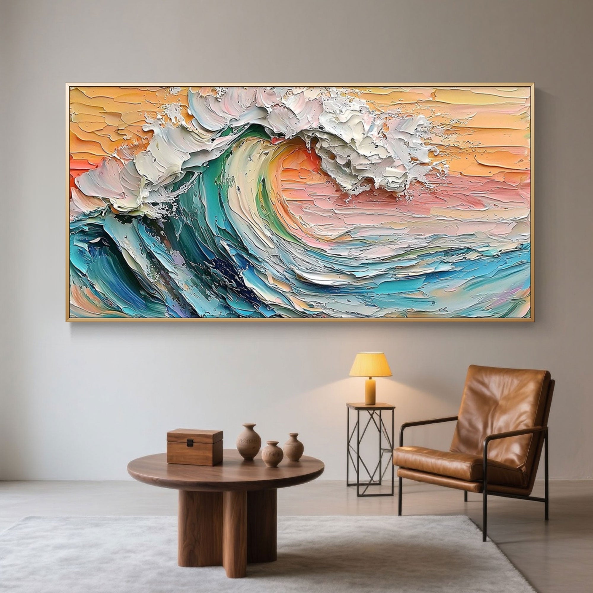 Colorful 3D Wave Wall Art | Surge