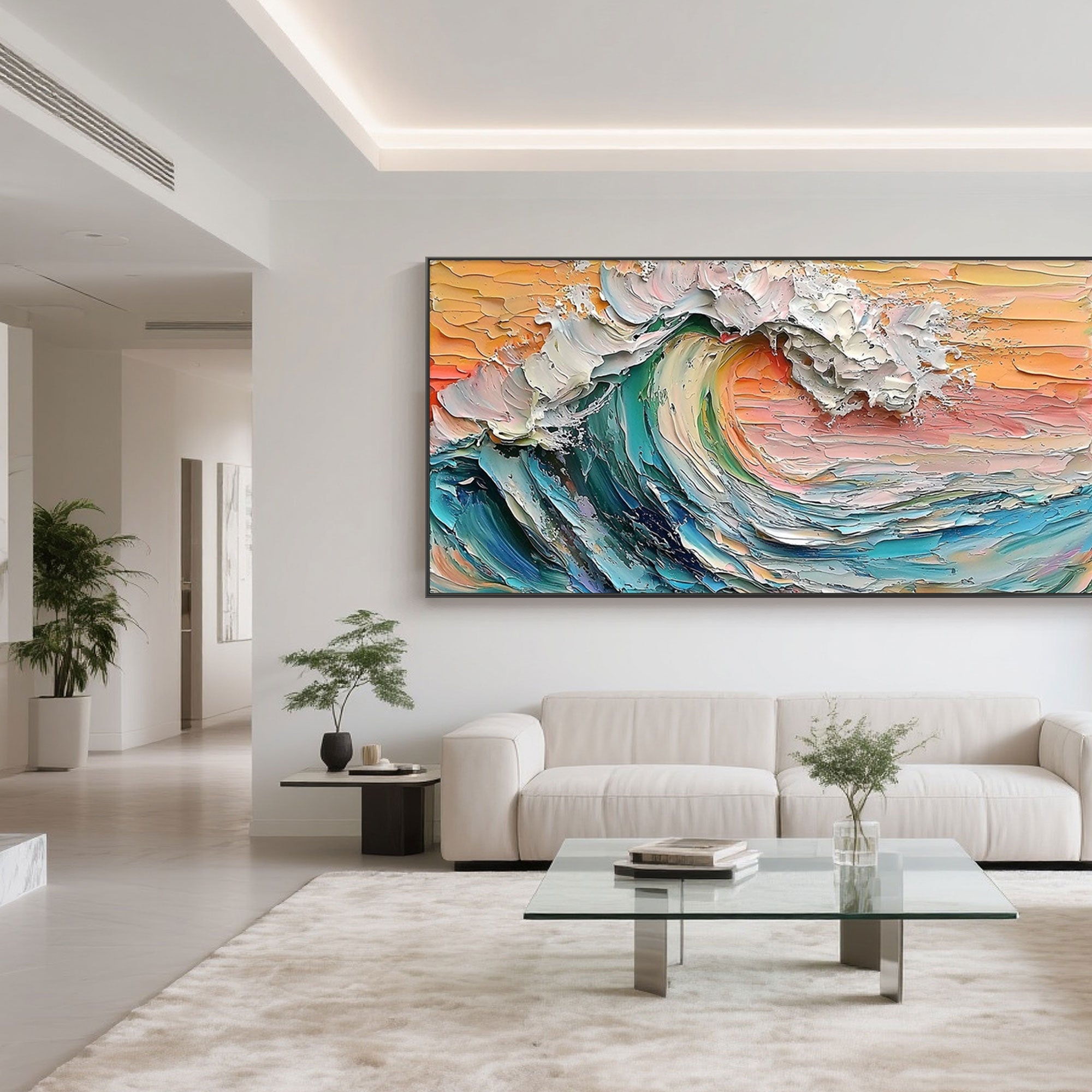 Colorful 3D Wave Wall Art | Surge