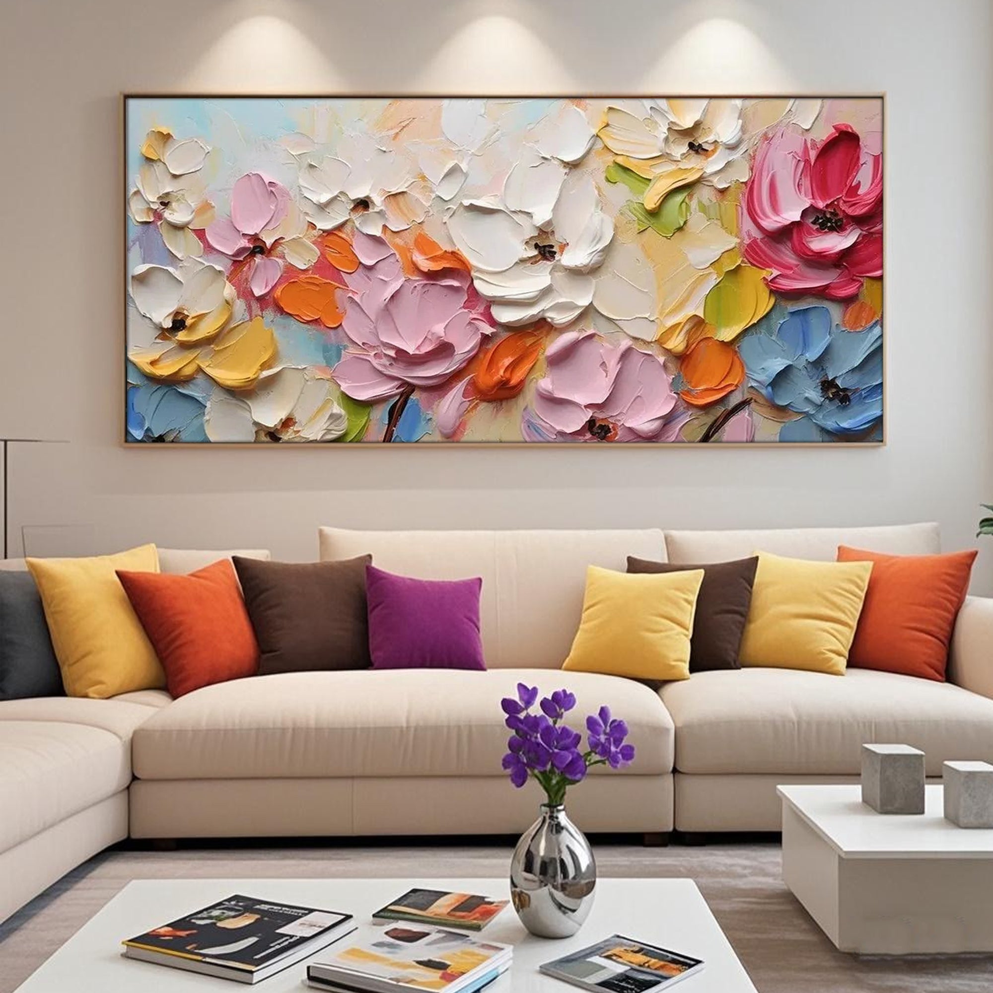 Premium canvas art stretched and framed options