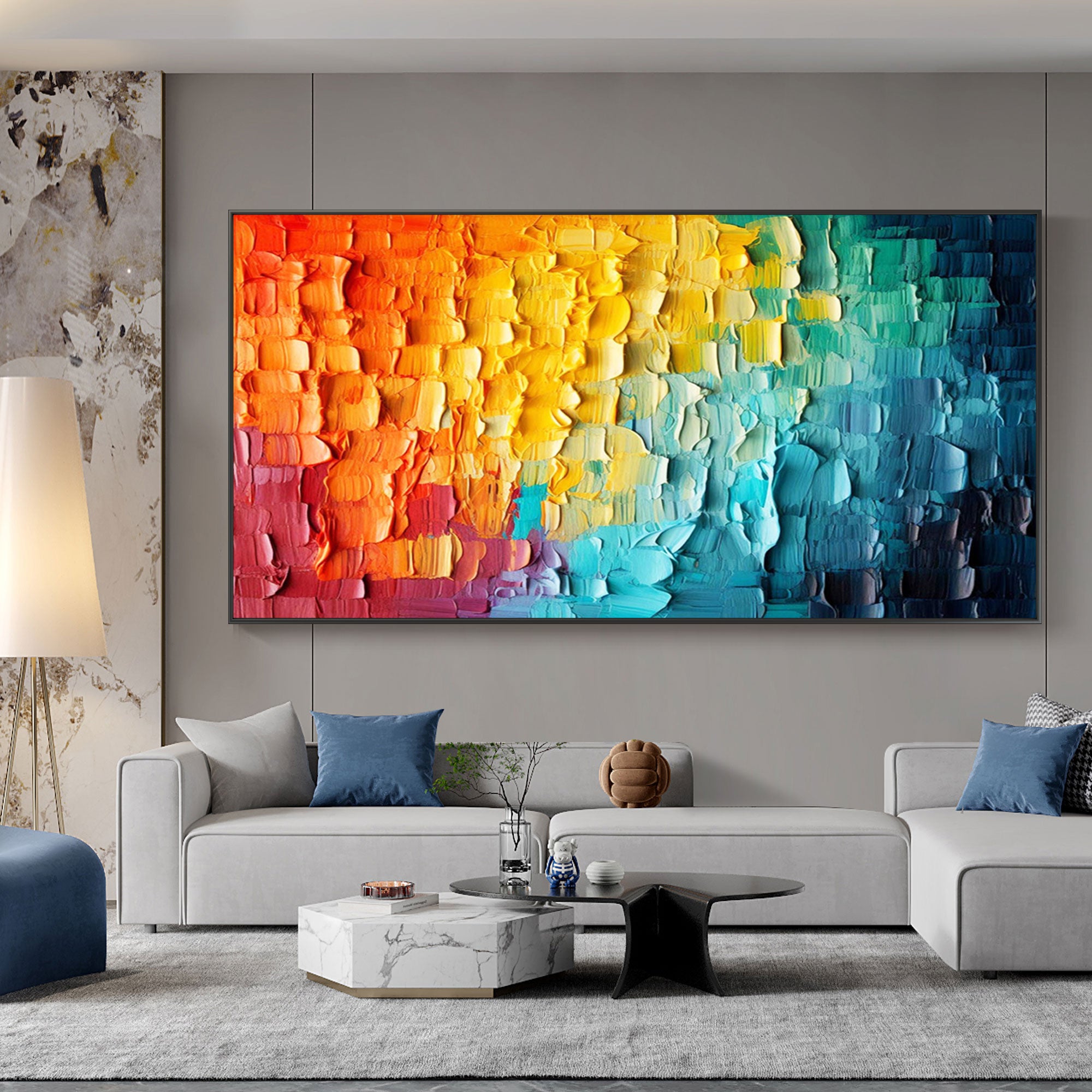 Safe international shipping for hand-painted canvas artwork.