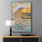 Eco-friendly paints and canvas materials for Tidal Dusk art.
