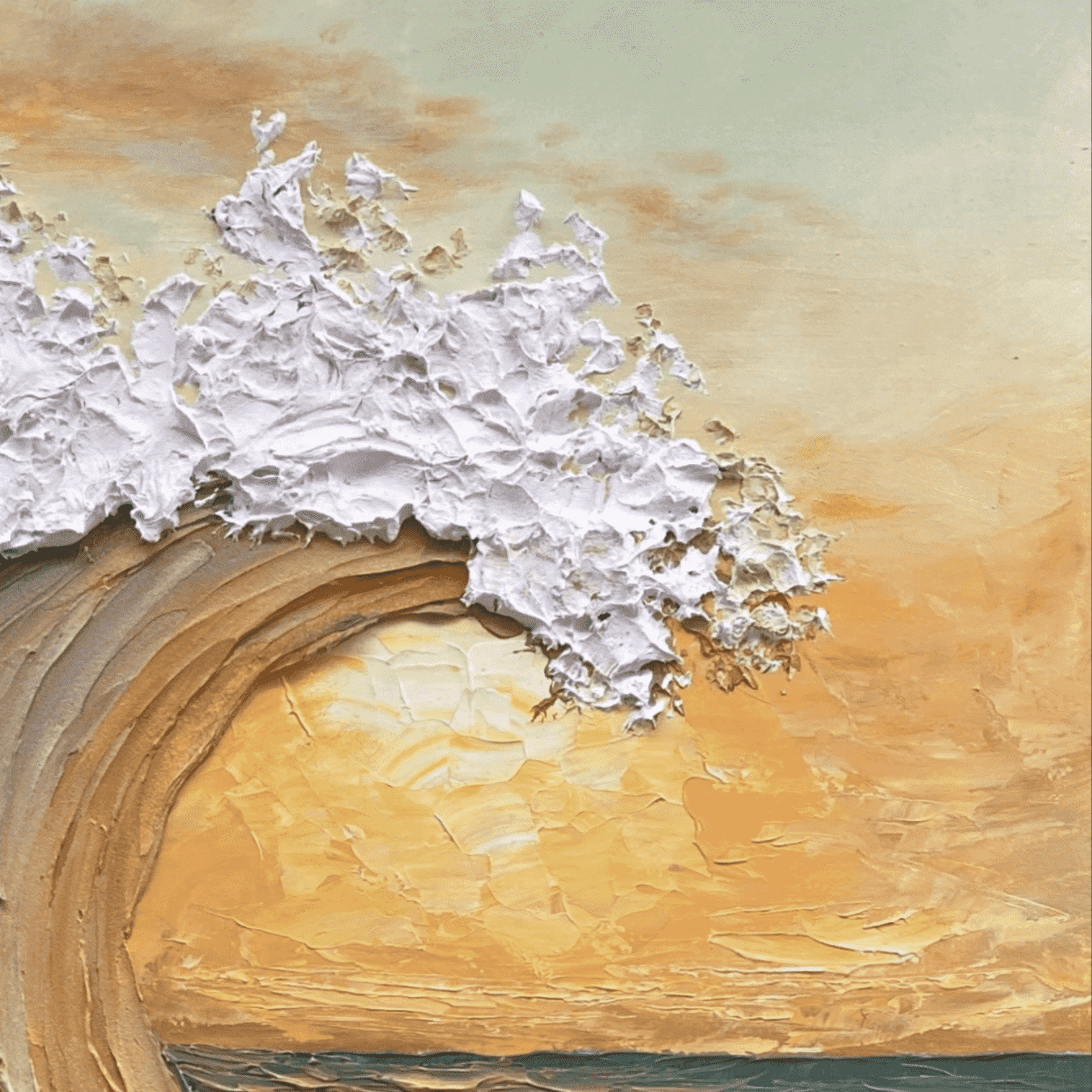 Tidal Dusk canvas art stretched and framed options.