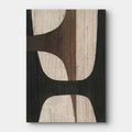 Geometric Abstract Art in Brown and Black for Modern Decor #WS017