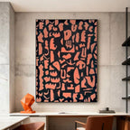Geometric Abstract Totem Wall Art - Totem